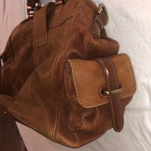 Francesco Biasia Leather clasp cognac purse - Picture 7 of 12